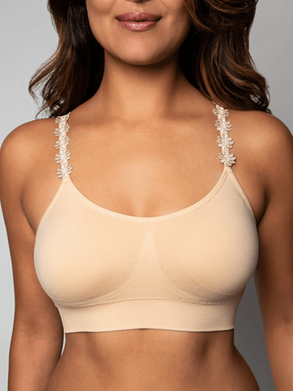 STRAP-ITS clothing Flower Strap Bralette (Nude)