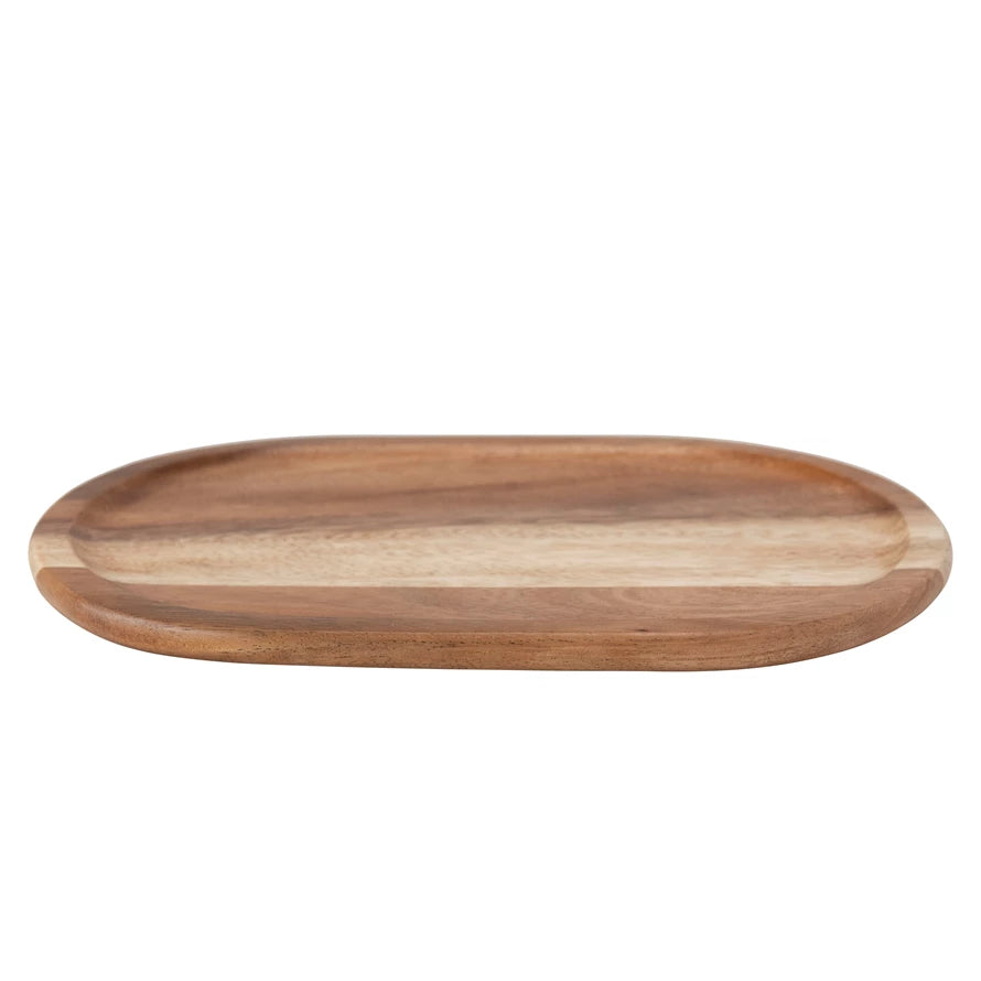 Oval Suar Wood Tray - Madison's Niche 