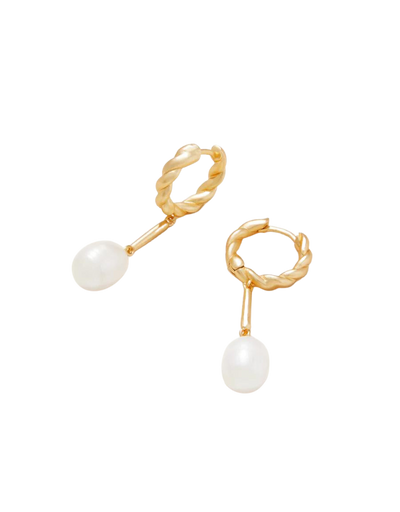 Swinging Pearl Earring - Madison's Niche 