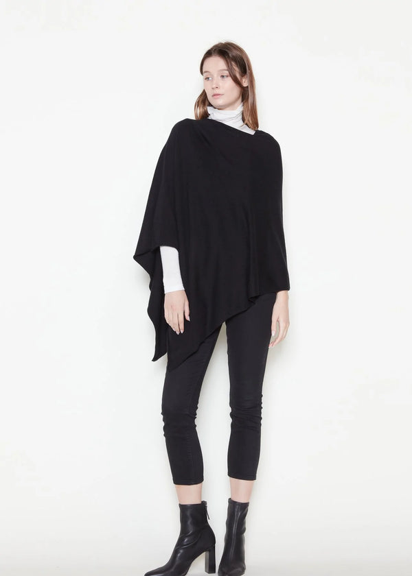 Terri Triangle Poncho in Black Madison's Niche 
