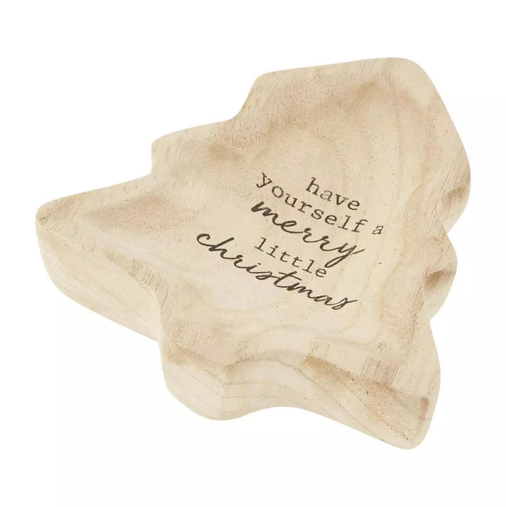 Wood Christmas Trinket Dish - Madison's Niche 