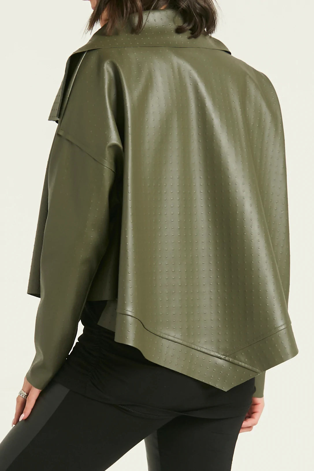 Vegan Leather Asymmetrical Jacket - Madison's Niche 