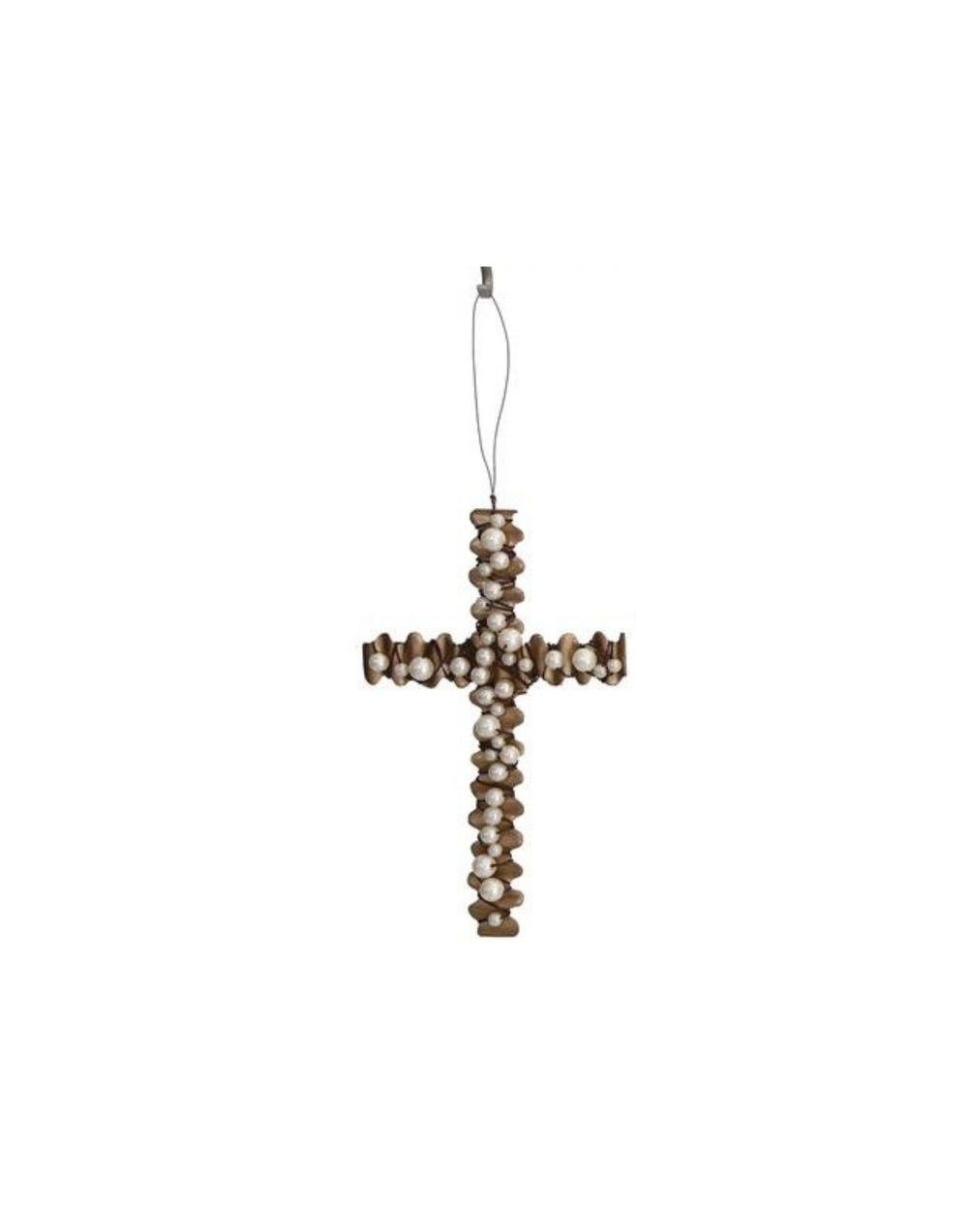 Wire Beaded Cross - Madison's Niche 